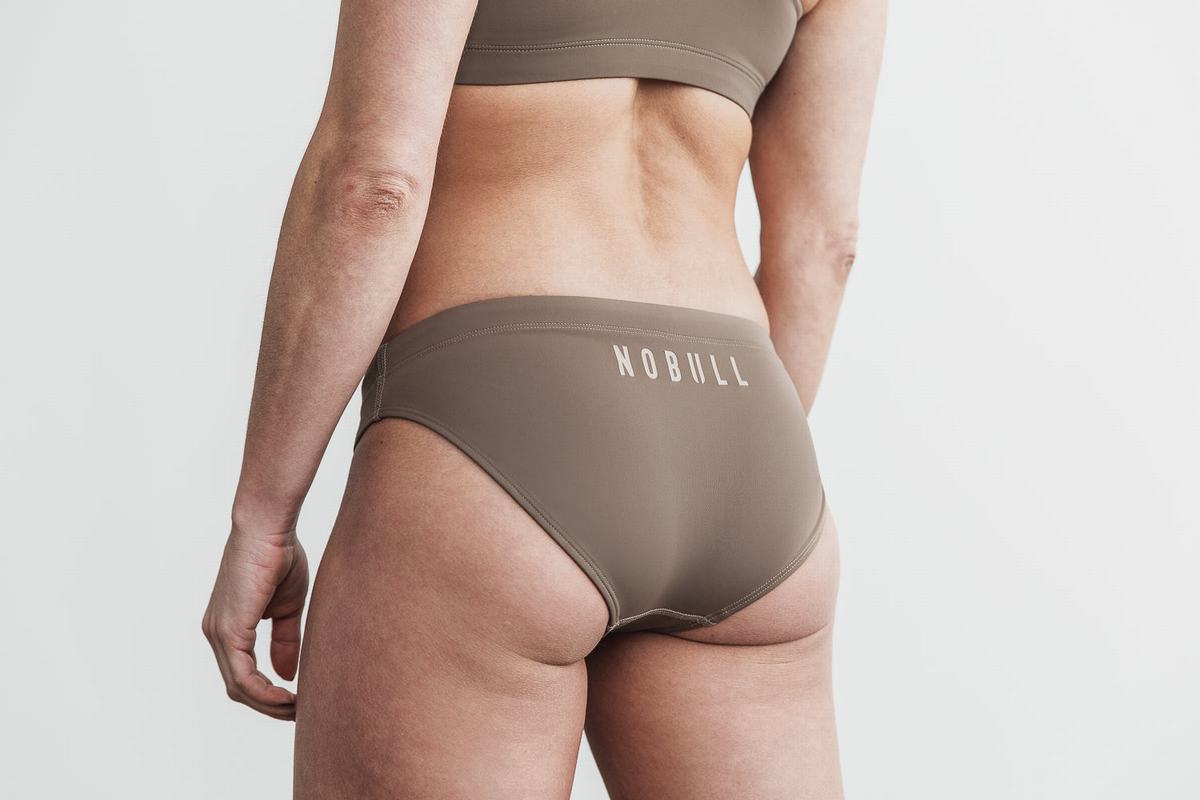 Nobull Women's Swim Bottom Brown | Australia (HE6847)